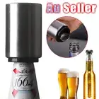 Pocket Bottle Opener Cap Opening Soda Beer Stainless Steel Automatic Push Down