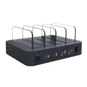 Dual PD QC3.0 4 Port USB 2.4A Desktop Multi-Function Charging Station Dock Intelligent Smart Charger