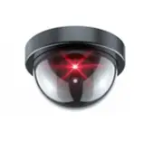 1 Dummy Camera Fake Security CCTV Dome Camera with Flashing Red LED Light
