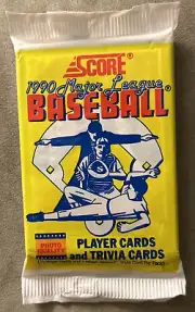 1990 Score Pack Mike Boddicker Red Sox (Top) Mike Munoz Dodgers Rookie (RC) Back