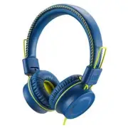 M2 Kids Headphones Wired Headphone for Kids,Foldable Adjustable Stereo Blue