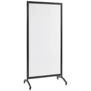 J.Burrows Magnetic Mobile Glass and White Board 900 x 1800mm