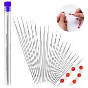 18 Pieces Beading Needles 6 Sizes Seed Beads Needles Big Eye Beading Needles ...