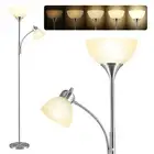 Floor Lamp, Dimmable Standing lamp, Stepless Dimming Brightness, Included 9W ...