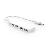 S18 4 in 1 USB 2.0 Data HUB With 4 Port USB 2.0 for Tablet Laptop WHITE COLOR