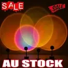 Sunset Projector Lamp Rainbow Atmosphere Led Night Light for Home Bedroom Cof#C
