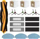 19 PCS Accessories Kit for ECOVACS DEEBOT N10 PLUS/ T9+/ N8 Yellow, Black