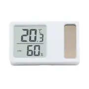 Digital LCD Display Temperature Humidity Measurement Meter Gauge Solar Powered