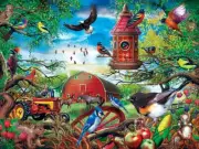 MasterPieces Farmland Frolic 300 Piece Jigsaw Puzzle By Ciro Marchetti
