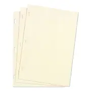 Wilson Jones Looseleaf Minute Book Ledger Sheets, Ivory Linen, 11 x 8-1/2, 100 S