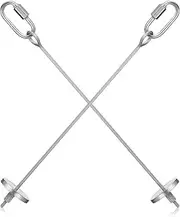 Ipetboom 2pcs Bird Skewer Food Holder Stainless Steel Parrot Skewer Feeders Small Animal Fruit Vegetable Stick Holder Foraging Hanging Food Feeder for Cockatoo Cockatiel Bird Food