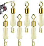 Clips, Snap Swivels,Double 6X Silicone Safty Interlock Snaps Leader Lure Connector - Flexible Clips Snaps, Silicone Fish Terminal Studs Accessories, Quick Connect C Backs