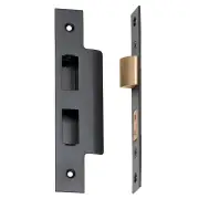 Standard Lock Face Plate &amp; Striker Kit, Matte Blk