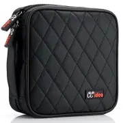 Ccidea 40 Capacity CD/DVD Case Holder Portable Wallet Disc Storage Bin