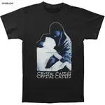 CRYSTAL CASTLES 男式 BURKA 修身 T 恤黑色夏季短袖襯衫上衣 S~3XL 大碼 T 恤