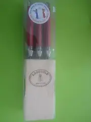 LAGUIOLE STEAK KNIVES BUTCHER BLOCK STAINLESS STEEL RUBY RED BUMBLE BEE SET 6