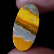 09.60 Cts Natural Oval Bumble bee Jasper Cabochon Jewelry Making 11X22X4MM