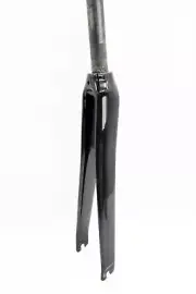 SwishTi Road eBike Cycling 700C Carbon Fork w/1-1/8" Carbon Steerer Polished