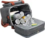 DAWCBVJQ Bag Cooler | Large Travel Cooler Ice Bag for Camping | Reusable Cold Lunch Box Leakproof Cooling Tote for Office Travel Adults Shopping Boys Camping Beach