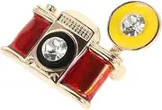 [WOFASHPURET] Vintage Camera Brooch Small Pin Backpacks Aesthetic Pin Photograph Jewelry Cute Pin Cardigan Collar Clip Holiday Brooch Theme Pin Fashion Enamel Pin Brooch Badge Hat Pin Alloy