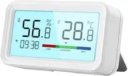 High Accuracy Temperature Hygrometer Sensor for Real-time Monitoring in Smart Home Temperature Humidity Sensor, WiFi White