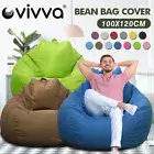 Vivva Extra Large Bean Bag Chairs Adults Couch Lazy Lounger Sofa Cover 100X120CM