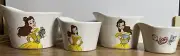 2024 Rae Dunn Disney Belle Measuring Cups Princess Beauty Beast NEW Ceramic