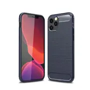 MCC Slim iPhone 15 Pro Max Shockproof Soft Carbon Case Cover Apple Skin [Dark Blue]