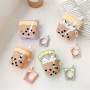 Silicone Bubble Tea AirPods Earphone Case Skin Green - AirPods Pro