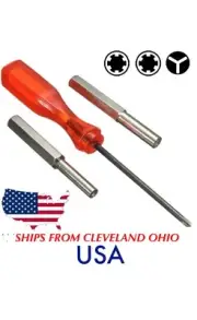 Security Bit Steel Set 3.8mm 4.5mm Screwdriver Tool Nintendo Switch NES SNES N64