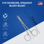 Universal Eye Scissors Straight & Curved Pointed & Blunt-Blunt 11.5cm
