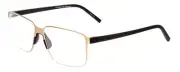 Porsche Designs P8313-B Unisex Square Reading Glasses in Satin Gold Black 57 mm