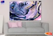 Pink Gold & Black Abstract Design Wall Canvas Home Decor Australian Made Quality