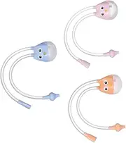 ULDIGI 3Pcs Nasal Aspirators Soft Silicone Nose Cleaning Tools for Safe Mucus Removal Portable and Durable Essential for Snotty Nose Relief and Nasal Congestion