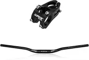 Daseeme 780MM Aluminum Alloy MTB Handlebar with 31.8mm Stem Mountain Handle Bar Bicycle Cycling Flat Bar Handlebar