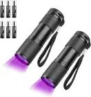 395nm Blacklight UV Flashlights, Portable 9 LED Black Light Ultraviolet Lamp