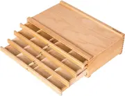 4-Drawer Artist Supply Storage Box Portable Foldable Beech Wood