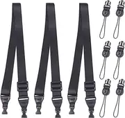Pack of 3 Adjustable Shoulder Strap with Quick Release Replacement Nylon Strap for iPad, Camera, Binoculars, Computer Bags, Laptop, Mobile Phone Case, Messenger Bag, Handbags