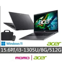 在飛比找momo購物網優惠-【Acer】筆電包/滑鼠組★15.6吋i3輕薄筆電(Aspi