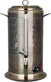 304 Stainless Steel Electric Heater Boiler Instant Hot Water Dispenser for Hot Water Milk Tea Coffee Juice Home Party Use, Retro Style,B,21L