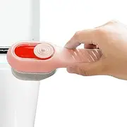Nybhyjka Shoe Cleaning Brush - Automatic Liquid Sneaker Scrubber,Replaceable Soap Dispenser Cleaning Brush for Leather Canvas Sneakers Boots Shoes Bags Furniture