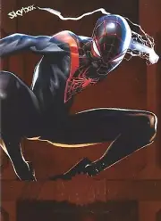 2024 Marvel Metal Universe Avengers COPPER Parallel MILES MORALES Skybox 54 NM+