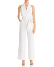 Donna Karan New York Belted Tuxedo Jumpsuit (size 16)