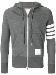 [Thom Browne] Thom Browne-Felpa Con Cappuccio Classic Loopback 4-Bar-Uomo 2