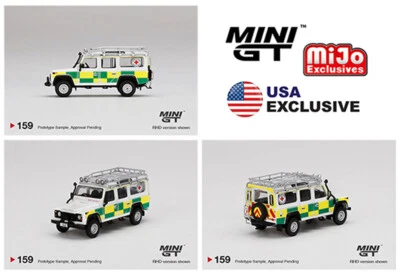 Mini GT Land Rover Defender 110 British Red Cross Search & Rescue MGT00159-3E