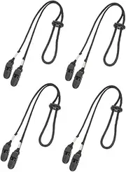 Windproof Hood Clip Hat Retainer Clip Elastic Cord Fastener Anti-lost Hat Strap for