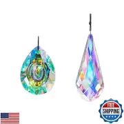 Crystal Suncatcher Prism Window Hanging Ornament Rainbow Glass Prism Sun Catc