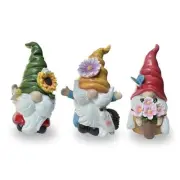 Spring Gnome Decorations Flower Gnomes Ornaments Decor Gifts, Set of 3 Summer