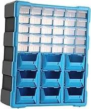 WeiLaiKeQi 39 Drawers Storage Cabinet Hardware Parts Organizer Portable Tool Organizer Box for Jewelry Crafts Home Office Shop Workshop