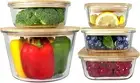 Premium Borosilicate Glass & Bamboo Lids - Durable Meal Prep Containers Set